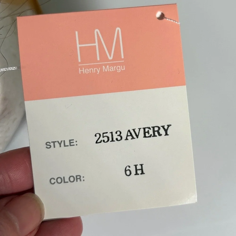 Henry Mangu Avery‎ Synthetic Wig Front Lace Center Part Brown Auburn 6H NWT